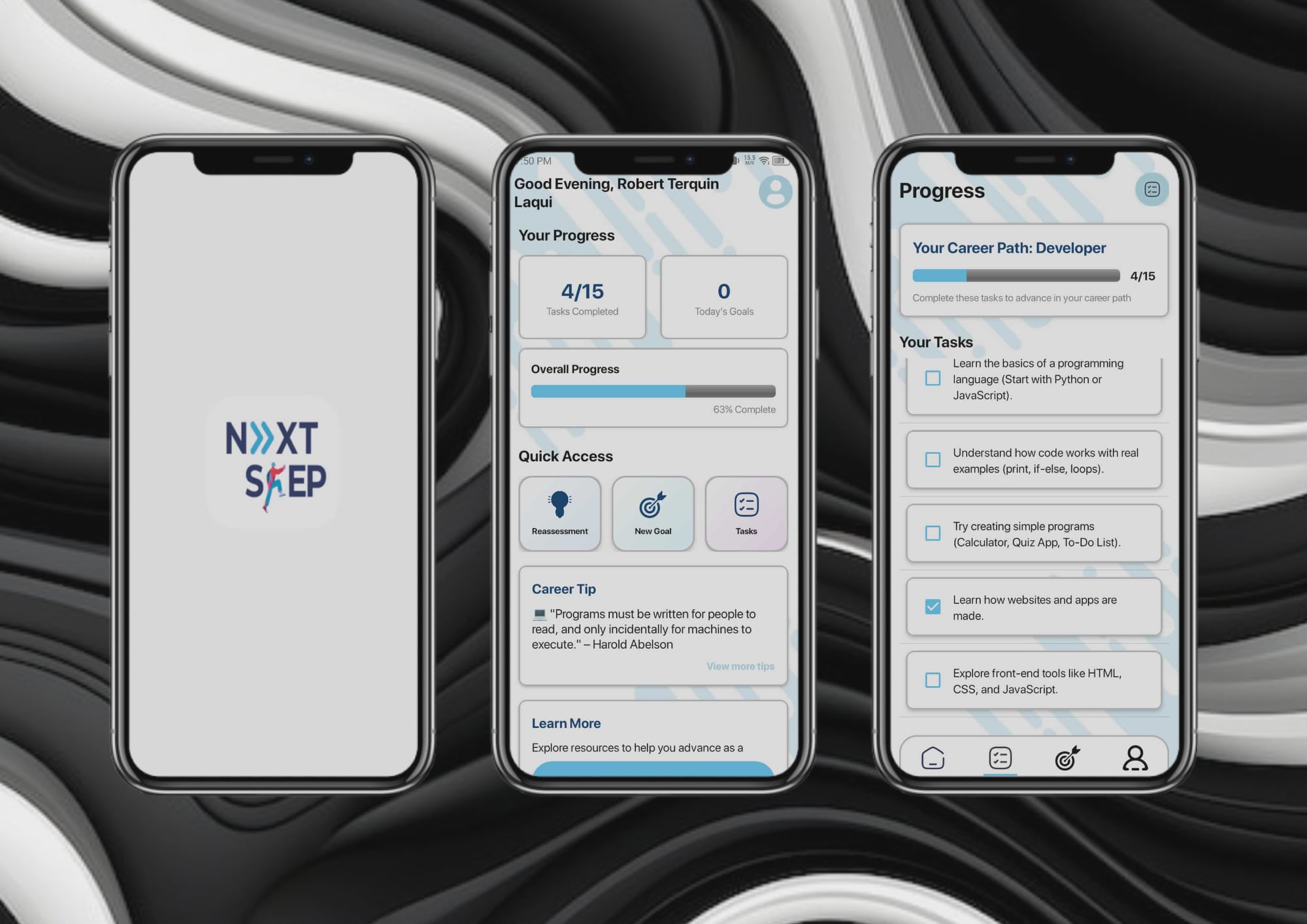 Next Step App Screenshot